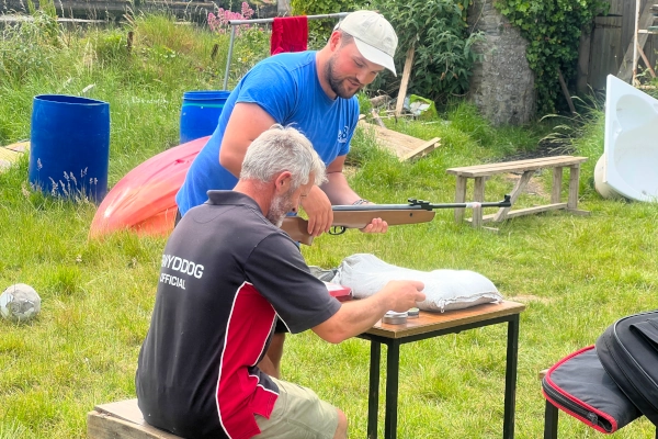 Air rifle session in Cardigan