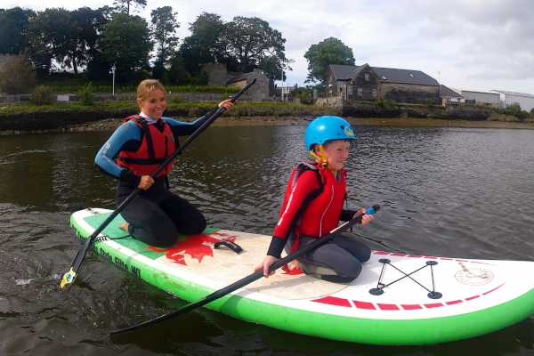 Paddle boarding in Cardigan