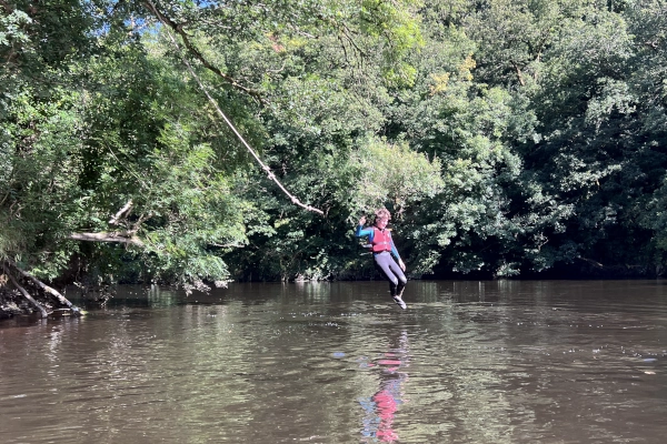 family fun canoe kids